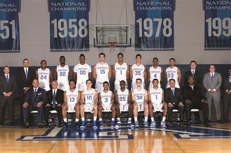 Kentucky Wildcats Basketball Team Photo for 2015-16 Squad - A Sea Of Blue