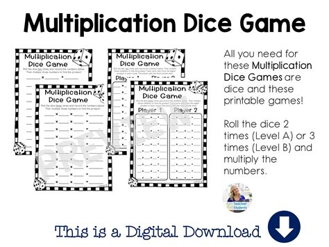 Image result for Math Multiplication Games with Dice