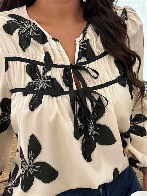 Plus Size Tie Up Top | Savana | Bestsellers
