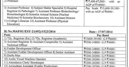 MAFSU Nagpur Recruitment 2014 Teaching, Non-Teaching Posts