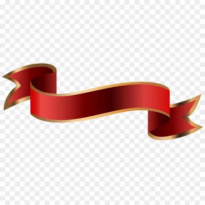 Gold Red Ribbon Transparent File MZANT67D - Pngsource