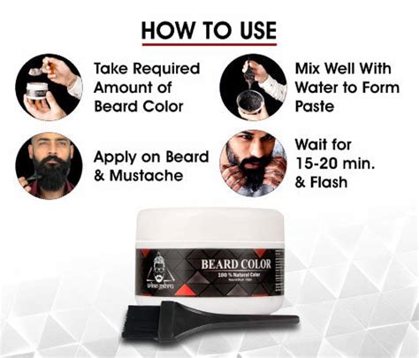 Beard Color for Men | Natural black 75gm - By Urbangabru – UrbanGabru ...