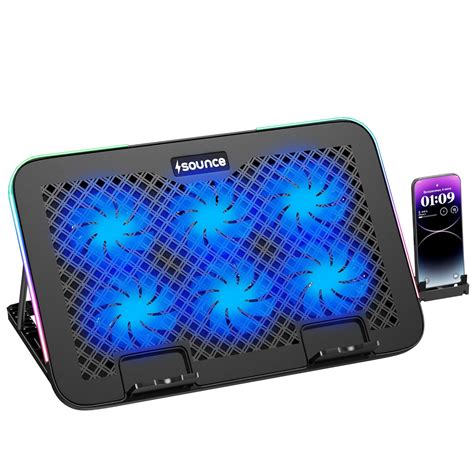 Sounce Snowstorm Pro Laptop Cooling Pad | 6 High-Speed Fans | 7 RGB ...