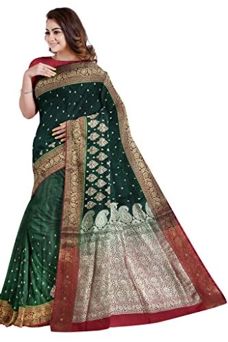 Buy Shravanya Banarasi Saree with Embroidery and Stone Work - Jacquard ...