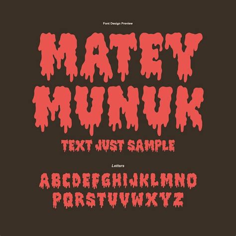 Grunge punk rock horror font death metal alphabet scary halloween ...