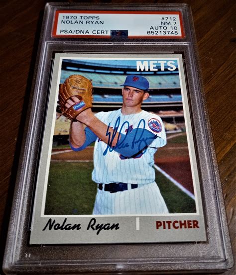1970 Topps: Nolan Ryan...PSA/DNA {Near Mint "7" With Perfect "10" Auto} - A Collector's Dream ...