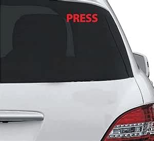 SHIVOID® Professional Press-On Car Window Stickers - 15x4 cm, Pack of 2 ...