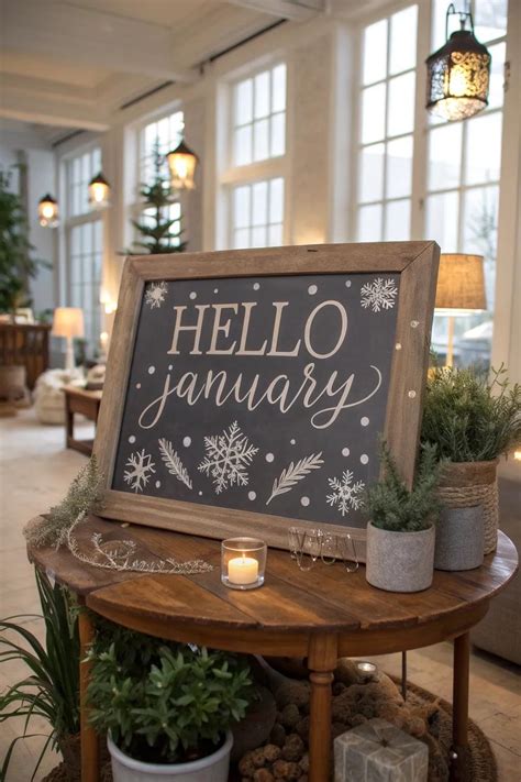 19+ Inspiring January Chalkboard Art Ideas