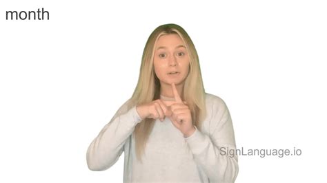 month in ASL - Example # 6 - American Sign Language