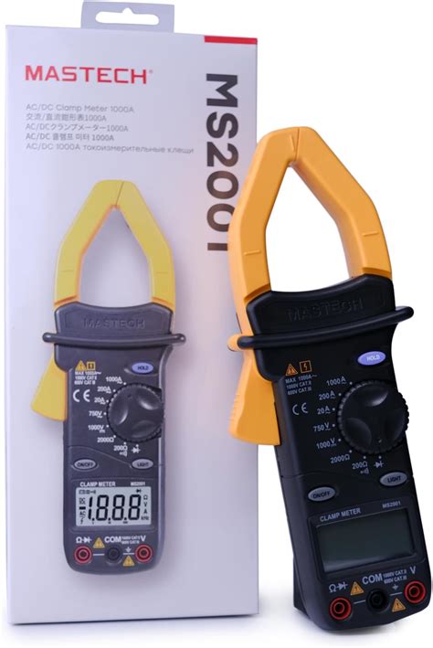 Mastech MS2001 Digital AC/DC Clamp Meter - Accurate Measurements Up to ...