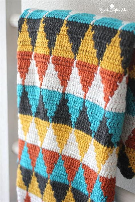 Image result for Crochet Triangle Blanket Pattern