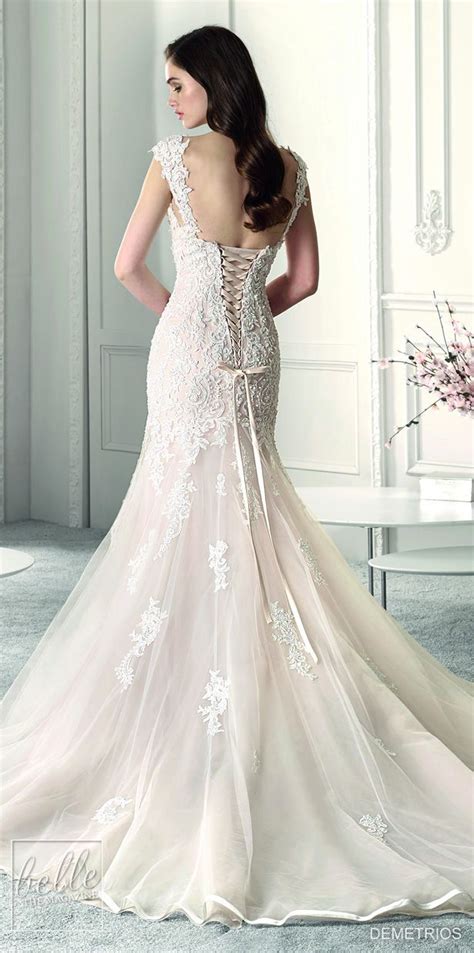 demetrios long sleeve wedding dress