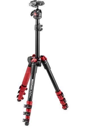 Trépied photo et vidéo Manfrotto TRÉPIED BEFREE ONE NOIR ET ROUGE | Darty