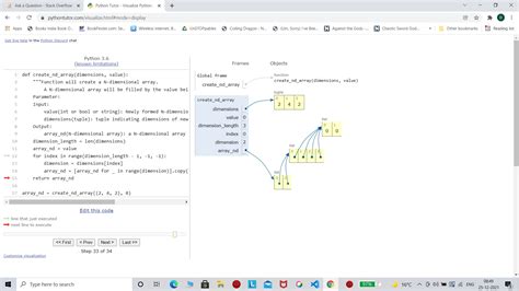 Multidimensional Array Python 的图像结果