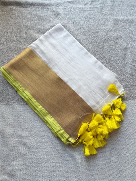 Zari Mul Cotton Saree – Styled By Apra
