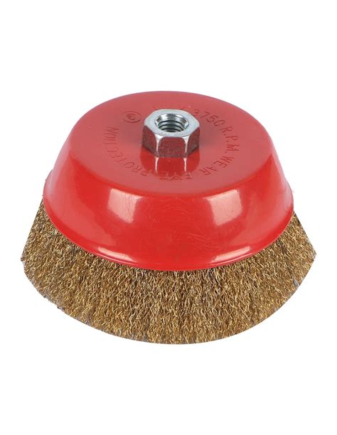 CUP BRUSH CRIMPED TYPE 6" X 14 MM