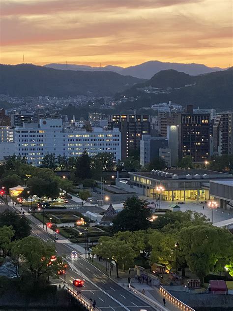 Sunset-Hiroshima-Peace-Memorial-Park-and-mountains-2024-05-02-5171 ...