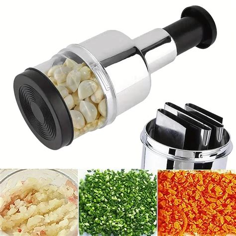 Creative Stainless Steel Garlic Cutter Onion Chopper Hand Pressure ...
