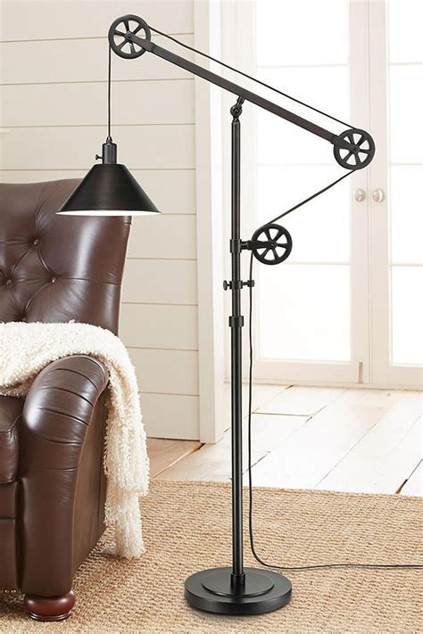 40+ Popular Industrial Floor Lamp Design Ideas For Living Room | Pulley ...