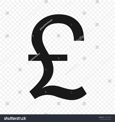British Pound Sign Currency Symbol Icon Stock Vector (Royalty Free) 1673499250