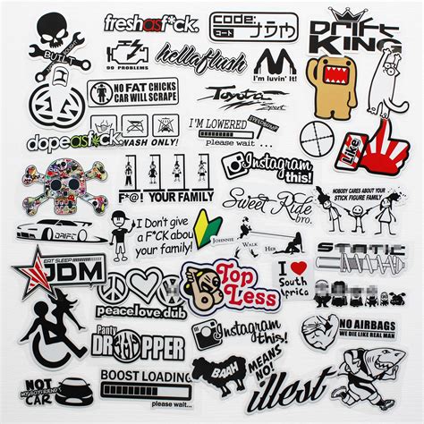 Funny Race Car Stickers