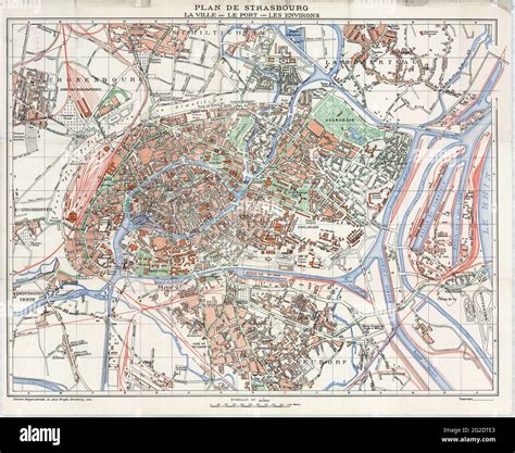 Old Map of Strasbourg, Strasbourg Map, Strasbourg Plan, Old Strasbourg ...