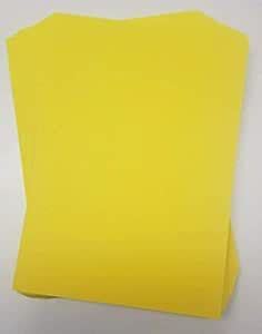 Bright Yellow A5 Card Stock by Stella Crafts x50 Sheets : Amazon.in ...