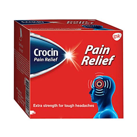 Buy Crocin Crocin Pain Relief Tablet Online at Best Price of Rs 82.01 ...