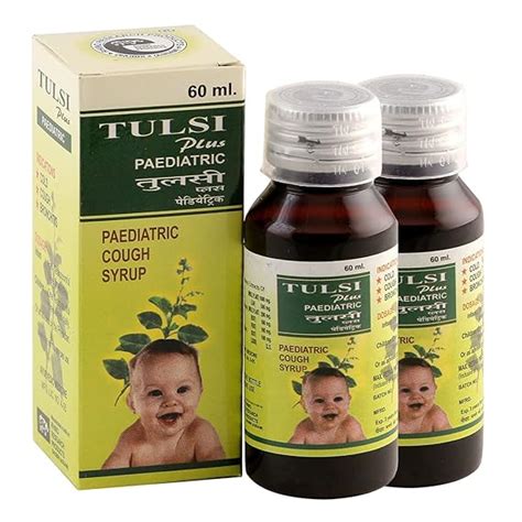 Buy Tulsi Plus Paediatric | Ayurvedic Cough Syrup for Kids | For ...