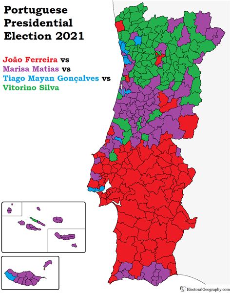 Portugal. Presidential Election 2021 - Electoral Geography 2.0