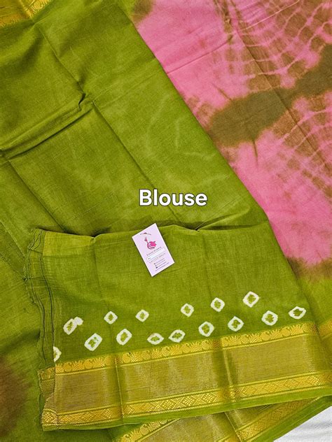 Madurai Sungadi Cotton Saree with Big Borders - Pink and Green – Looms ...