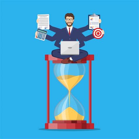 Trabalhador de escritório bonito feliz | Vetor Premium