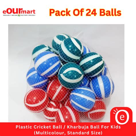 Plastic Cricket Ball / Kharbuja Ball For Kids, Standard Size - Lowest ...