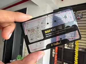 Transparent NFC and QR enabled Smart Business Card, Best for ...