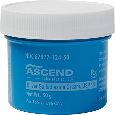 SILVER SULFADIAZINE Cream, 1%, 50-gm jar - Easy Refills | Chewy Rx