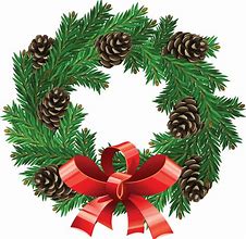 Image result for Elegant Christmas Wreath Clip Art