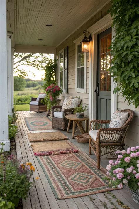 9+ Charming Farmhouse Front Porch Decor Ideas | Farmhouse front porch ...