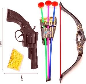 Dynamic Retail Global Gun Toys for Boys With Bullets, Archery Bow ...
