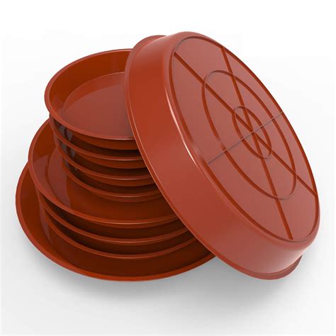 Bac-kitchen 9Pcs Plant Saucer, with 60ml Rubber Squeeze Bulb,6 8 10 ...