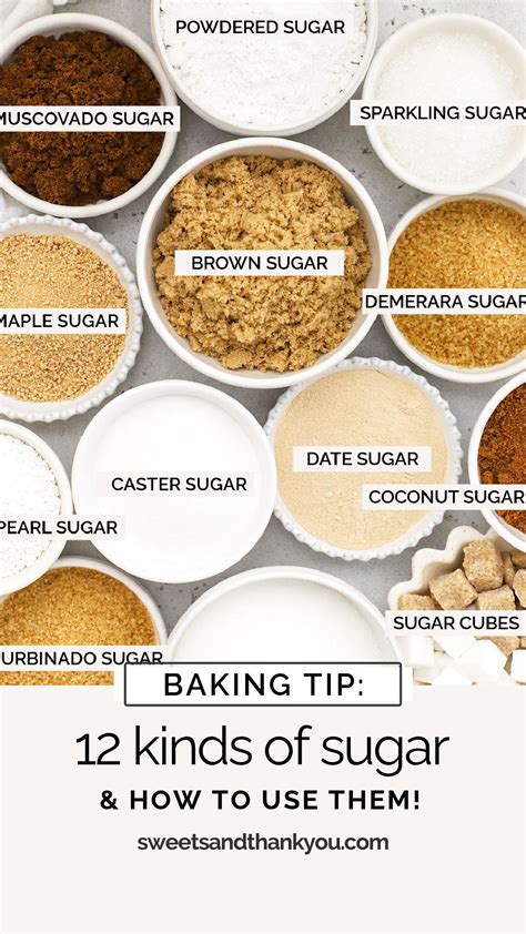 The 15 Different Types Of Sugar And How To Use Them – NQQA