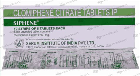 SIPHENE 50MG TABLET 5'S : View Price, Combination and Alternatives ...