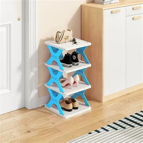 Nevermore Trade 4 Tier Collapsible Shoes Stand,Shoe Tower Rack Suit for ...