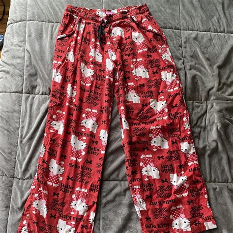 Officially licensed Hello Kitty pajama pants from... - Depop