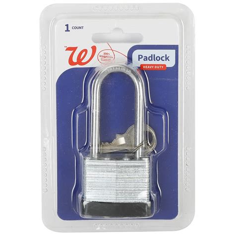 Walgreens Laminated Padlock Pin Tumbler with Key | Walgreens