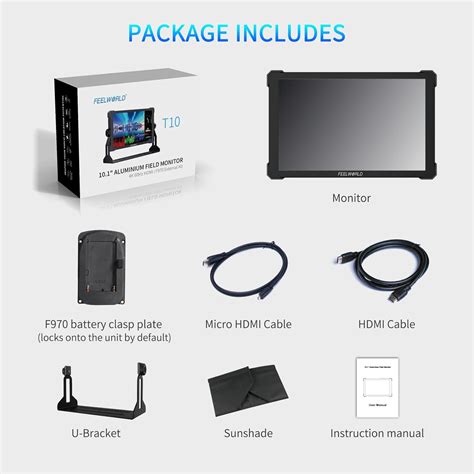 FEELWORLD T10 10.1 Inch Camera Field Monitor Touch India | Ubuy