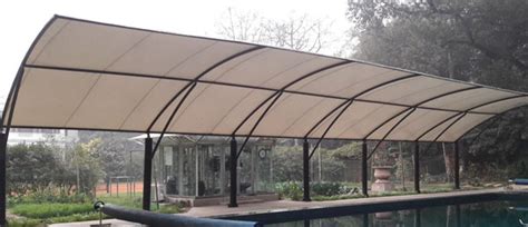 Swimming Pool Tensile Structure in Pahalgam | RS Tensile