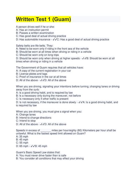 Driving Test Review Questions Answers at Dara Patao blog