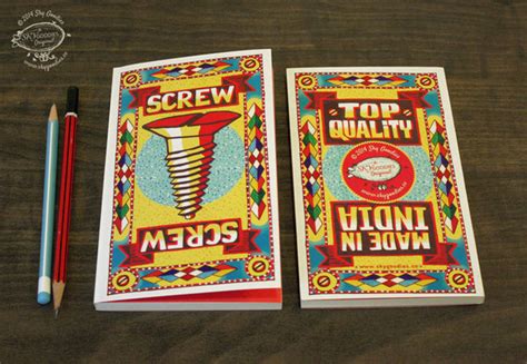 'Matchbook' Notebooks - cool matchbox art notebooks with blank pages ...