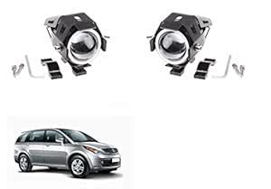 A2D Round Car Auxiliary U7 Fog Lights Set Of 2 For Tata Aria : Amazon ...