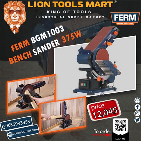 FERM BGM 1003 BENCH SANDER 375W | Lion Tools Mart